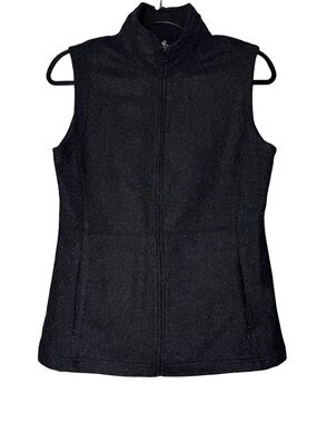WoolX Merino Wool Vest Womens Small Full Zip Charcoal Outdoor Hiking Travel